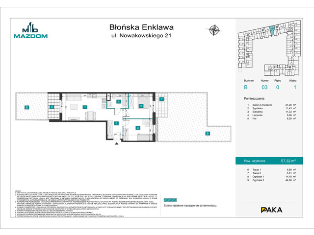 Mieszkanie w inwestycji Błońska Enklawa, symbol B.3 » nportal.pl