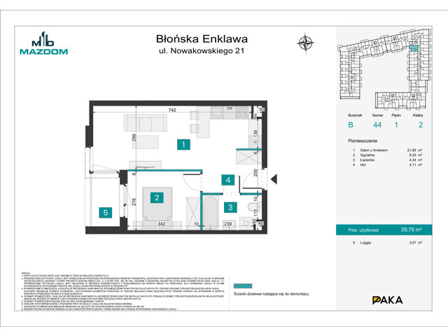 Mieszkanie w inwestycji Błońska Enklawa, symbol B.44 » nportal.pl