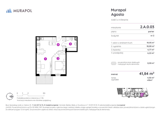 Mieszkanie w inwestycji Murapol Agosto, symbol 2.A.0.03 » nportal.pl