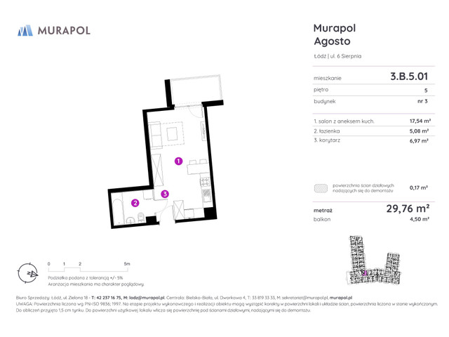 Mieszkanie w inwestycji Murapol Agosto, symbol 3.B.5.01 » nportal.pl
