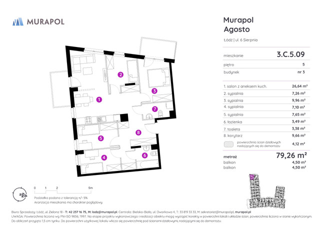 Mieszkanie w inwestycji Murapol Agosto, symbol 3.C.5.09 » nportal.pl