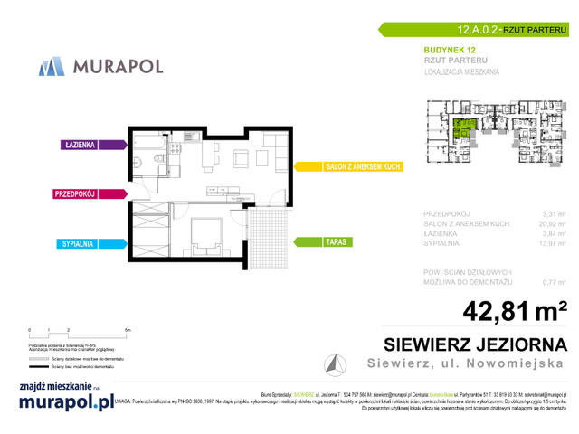 Mieszkanie w inwestycji Murapol Siewierz Jeziorna, symbol 12.A.0.2 » nportal.pl