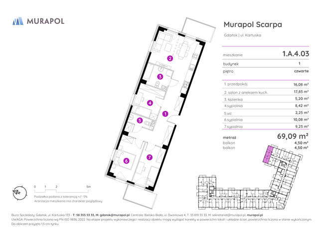 Mieszkanie w inwestycji Murapol Scarpa, symbol 1.A.4.03 » nportal.pl