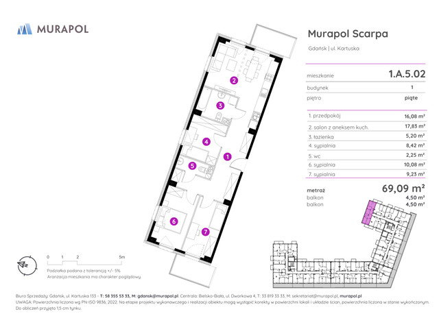 Mieszkanie w inwestycji Murapol Scarpa, symbol 1.A.5.02 » nportal.pl