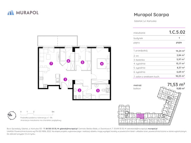 Mieszkanie w inwestycji Murapol Scarpa, symbol 1.C.5.02 » nportal.pl