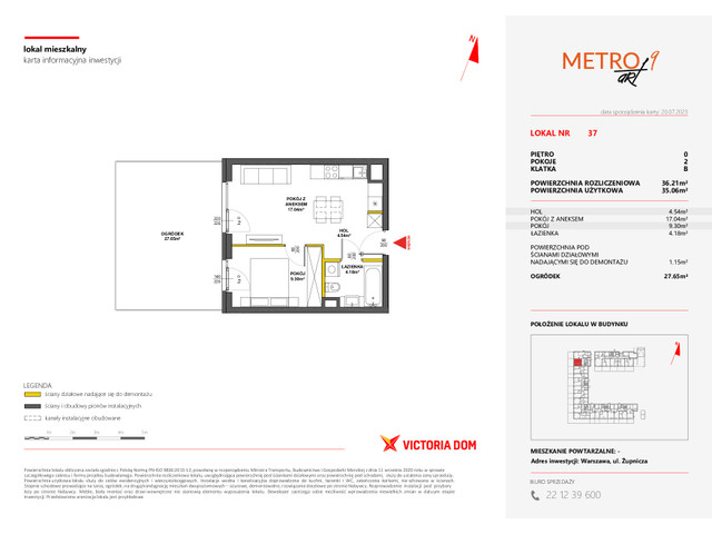 Mieszkanie w inwestycji METRO ART, symbol 9M.37 » nportal.pl