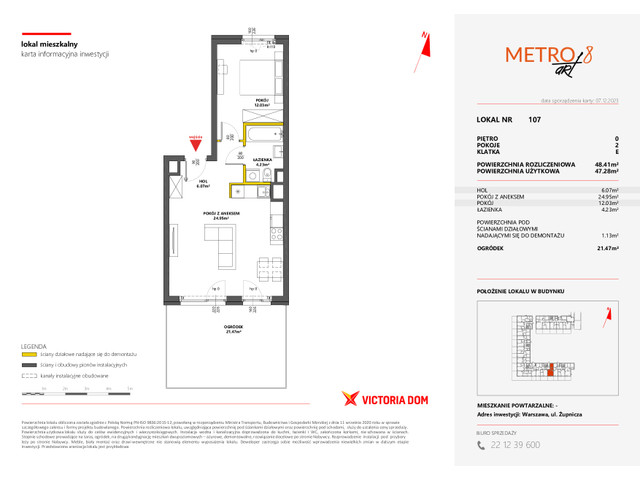 Mieszkanie w inwestycji METRO ART, symbol 8M.107 » nportal.pl