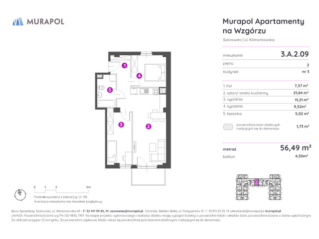 Mieszkanie w inwestycji Murapol Apartamenty Na Wzgórzu, symbol 3.A.2.09 » nportal.pl