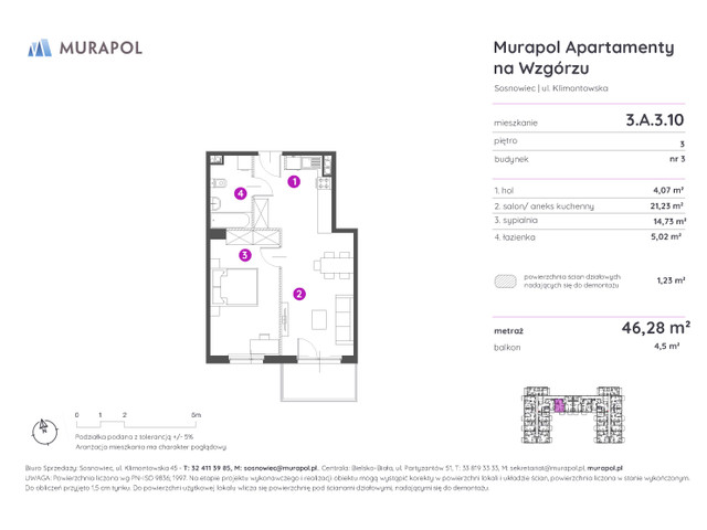 Mieszkanie w inwestycji Murapol Apartamenty Na Wzgórzu, symbol 3.A.3.10 » nportal.pl