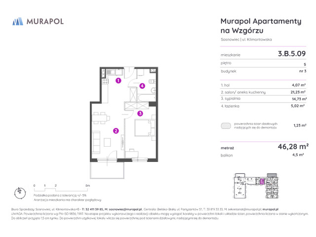 Mieszkanie w inwestycji Murapol Apartamenty Na Wzgórzu, symbol 3.B.5.09 » nportal.pl