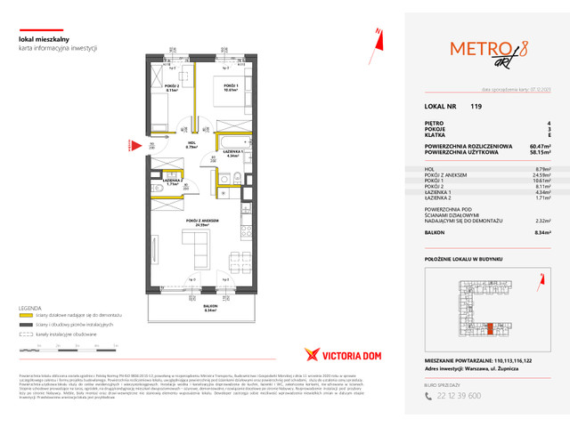 Mieszkanie w inwestycji METRO ART, symbol 8M.119 » nportal.pl