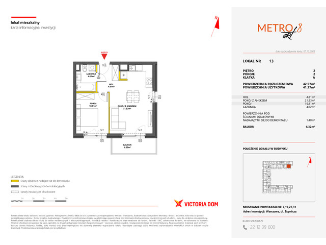 Mieszkanie w inwestycji METRO ART, symbol 8M.13 » nportal.pl