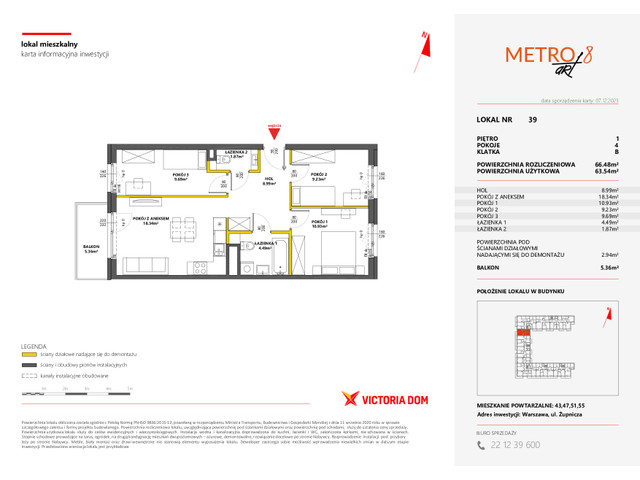 Mieszkanie w inwestycji METRO ART, symbol 8M.39 » nportal.pl