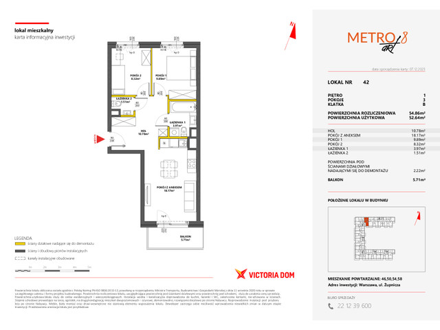 Mieszkanie w inwestycji METRO ART, symbol 8M.42 » nportal.pl