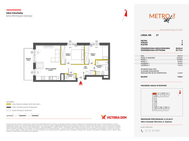 Mieszkanie w inwestycji METRO ART, symbol 8M.57 » nportal.pl