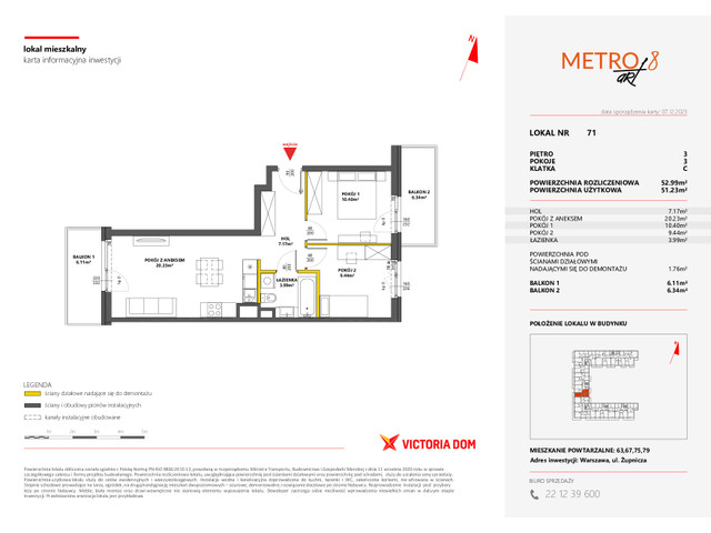 Mieszkanie w inwestycji METRO ART, symbol 8M.71 » nportal.pl