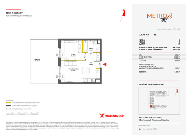 Mieszkanie w inwestycji METRO ART, symbol 8M.85 » nportal.pl