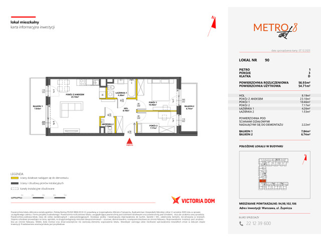 Mieszkanie w inwestycji METRO ART, symbol 8M.90 » nportal.pl