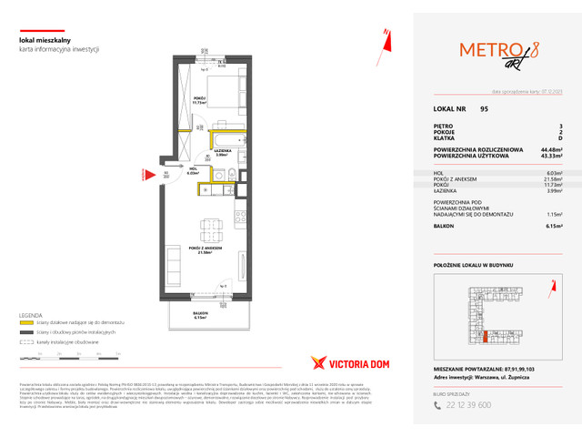 Mieszkanie w inwestycji METRO ART, symbol 8M.95 » nportal.pl