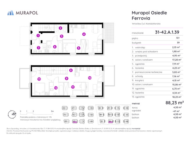 Mieszkanie w inwestycji Murapol Osiedle Ferrovia, symbol 31-42.A.1.39 » nportal.pl
