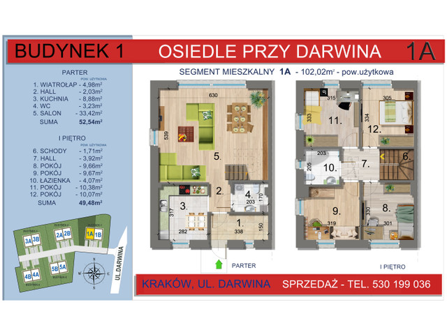 Dom w inwestycji Osiedle przy Darwina, symbol 1A » nportal.pl