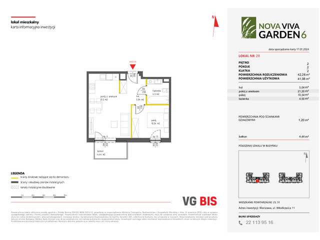 Mieszkanie w inwestycji NOVA VIVA GARDEN, symbol 6_A_28 » nportal.pl