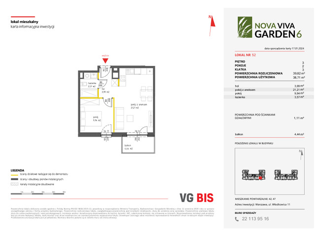 Mieszkanie w inwestycji NOVA VIVA GARDEN, symbol 6_A_52 » nportal.pl