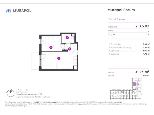 Mieszkanie w inwestycji Murapol Forum, symbol 2.B.5.02 » nportal.pl