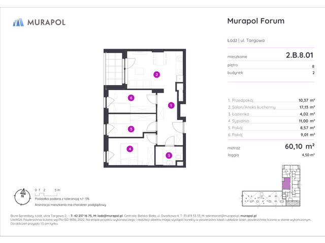 Mieszkanie w inwestycji Murapol Forum, symbol 2.B.8.01 » nportal.pl