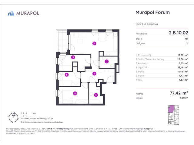 Mieszkanie w inwestycji Murapol Forum, symbol 2.B.10.02 » nportal.pl