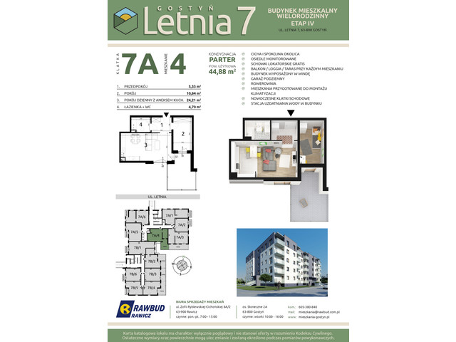 Mieszkanie w inwestycji Letnia 7a-7b, symbol 7a.4 » nportal.pl