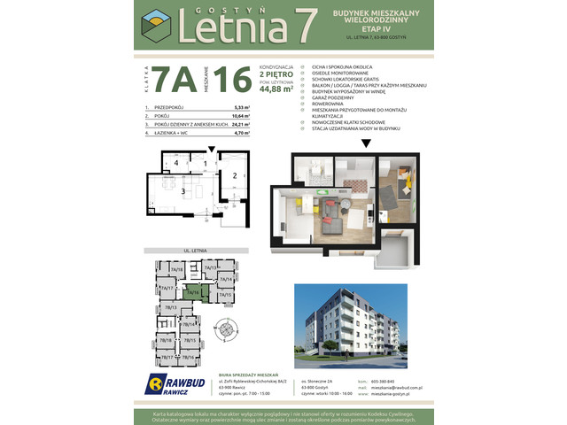 Mieszkanie w inwestycji Letnia 7a-7b, symbol 7a.16 » nportal.pl