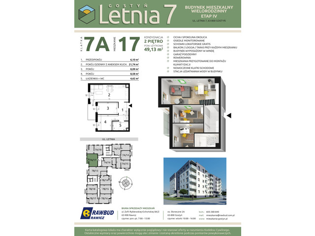 Mieszkanie w inwestycji Letnia 7a-7b, symbol 7a.17 » nportal.pl