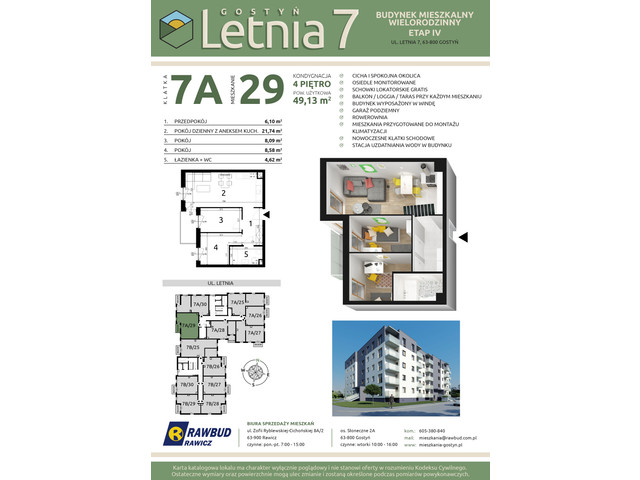 Mieszkanie w inwestycji Letnia 7a-7b, symbol 7a.29 » nportal.pl