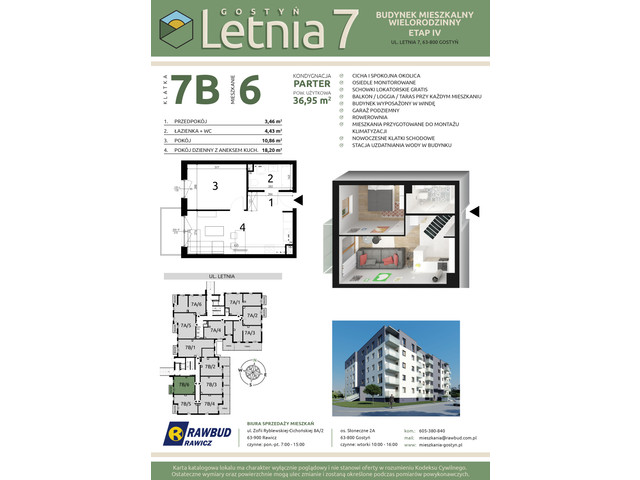 Mieszkanie w inwestycji Letnia 7a-7b, symbol 7b.6 » nportal.pl