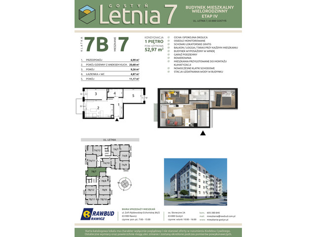 Mieszkanie w inwestycji Letnia 7a-7b, symbol 7b.7 » nportal.pl
