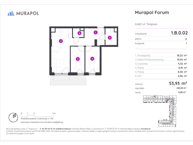 Mieszkanie w inwestycji Murapol Forum, symbol 1.B.0.02 » nportal.pl