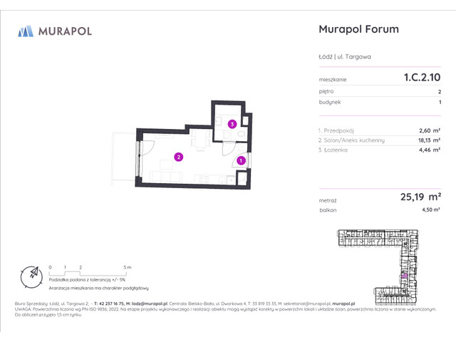 Mieszkanie w inwestycji Murapol Forum, symbol 1.C.2.10 » nportal.pl