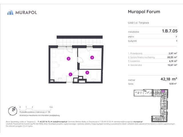 Mieszkanie w inwestycji Murapol Forum, symbol 1.B.7.05 » nportal.pl