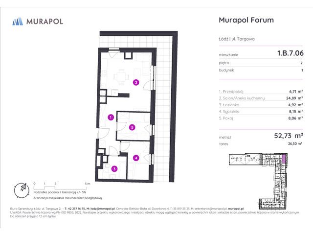 Mieszkanie w inwestycji Murapol Forum, symbol 1.B.7.06 » nportal.pl