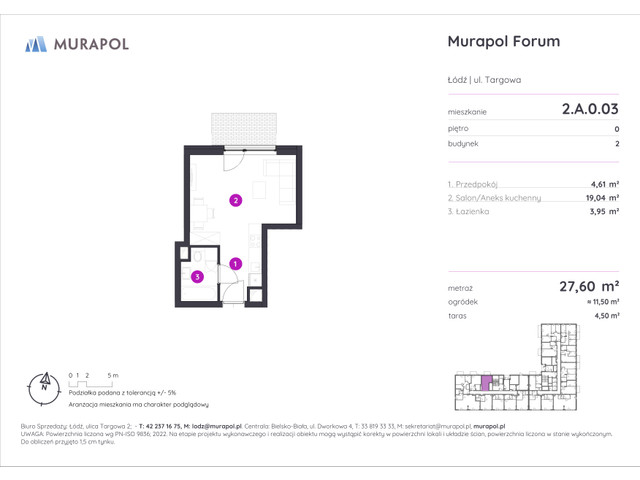 Mieszkanie w inwestycji Murapol Forum, symbol 2.A.0.03 » nportal.pl