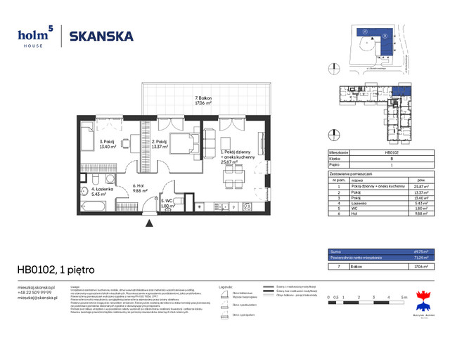 Mieszkanie w inwestycji Holm House, symbol HB0102 » nportal.pl