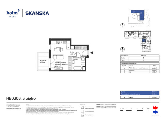 Mieszkanie w inwestycji Holm House, symbol HB0308 » nportal.pl