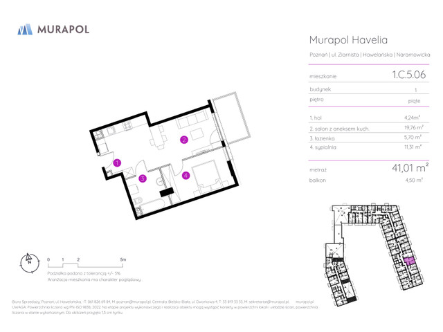 Mieszkanie w inwestycji Murapol Havelia, symbol 1.C.5.06 » nportal.pl