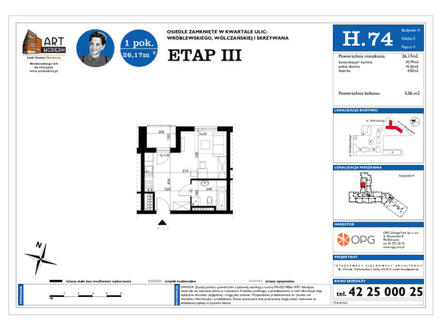 Mieszkanie w inwestycji Art Modern, symbol H.74 » nportal.pl