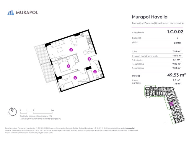 Mieszkanie w inwestycji Murapol Havelia, symbol 1.C.0.02 » nportal.pl