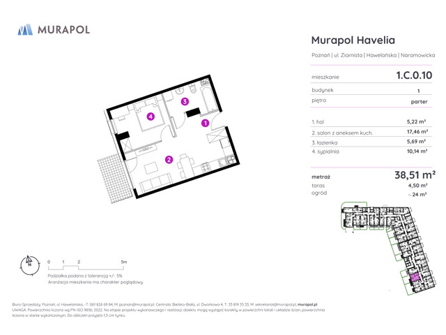 Mieszkanie w inwestycji Murapol Havelia, symbol 1.C.0.10 » nportal.pl