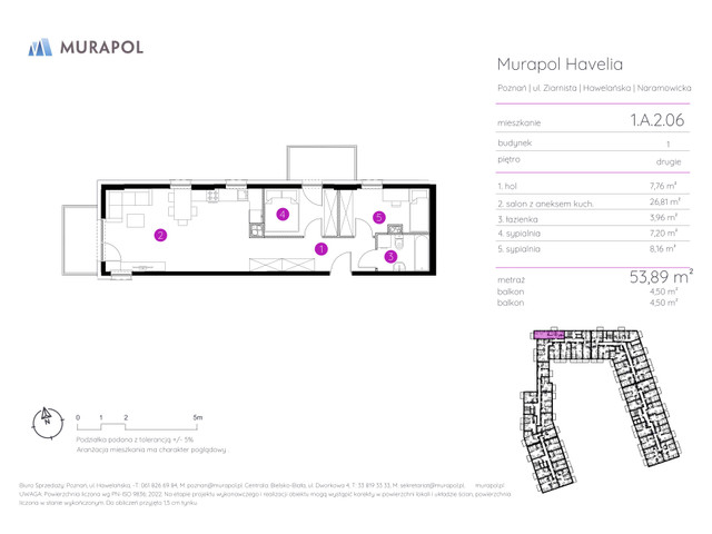 Mieszkanie w inwestycji Murapol Havelia, symbol 1.A.2.06 » nportal.pl