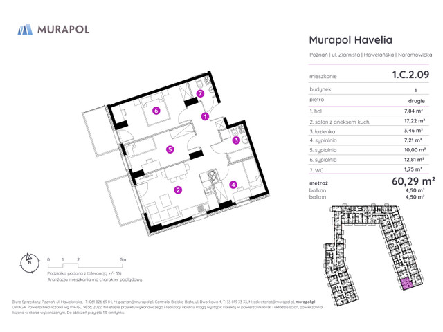 Mieszkanie w inwestycji Murapol Havelia, symbol 1.C.2.09 » nportal.pl