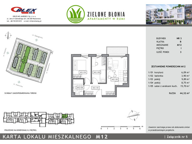 Mieszkanie w inwestycji RUMIA ZIELONE BŁONIA ETAP II, symbol 18B/M12 » nportal.pl